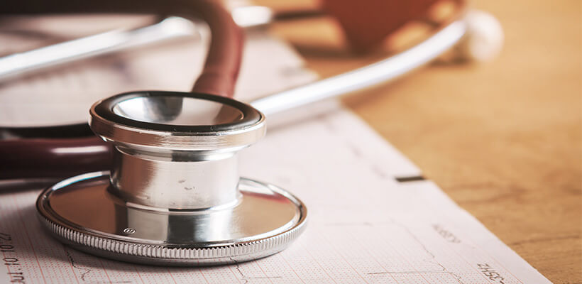 stethoscope on papers