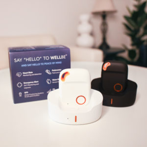 The WellBe Pendant personal emergency response system.