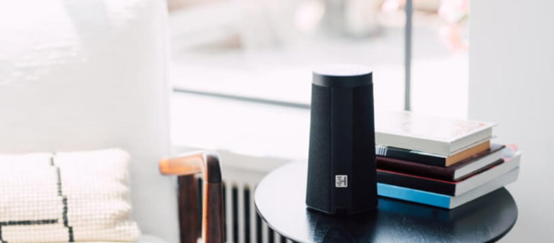 wellbe smart speaker on table